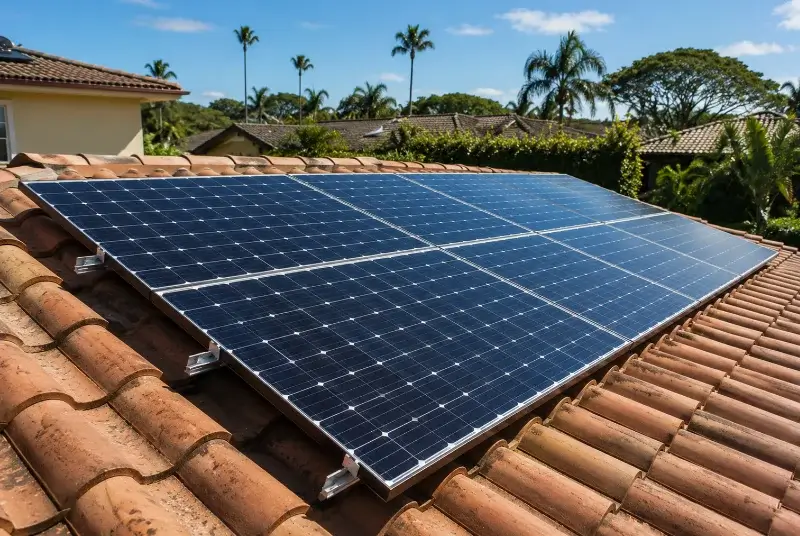Installation de panneaux solaires à Biziat